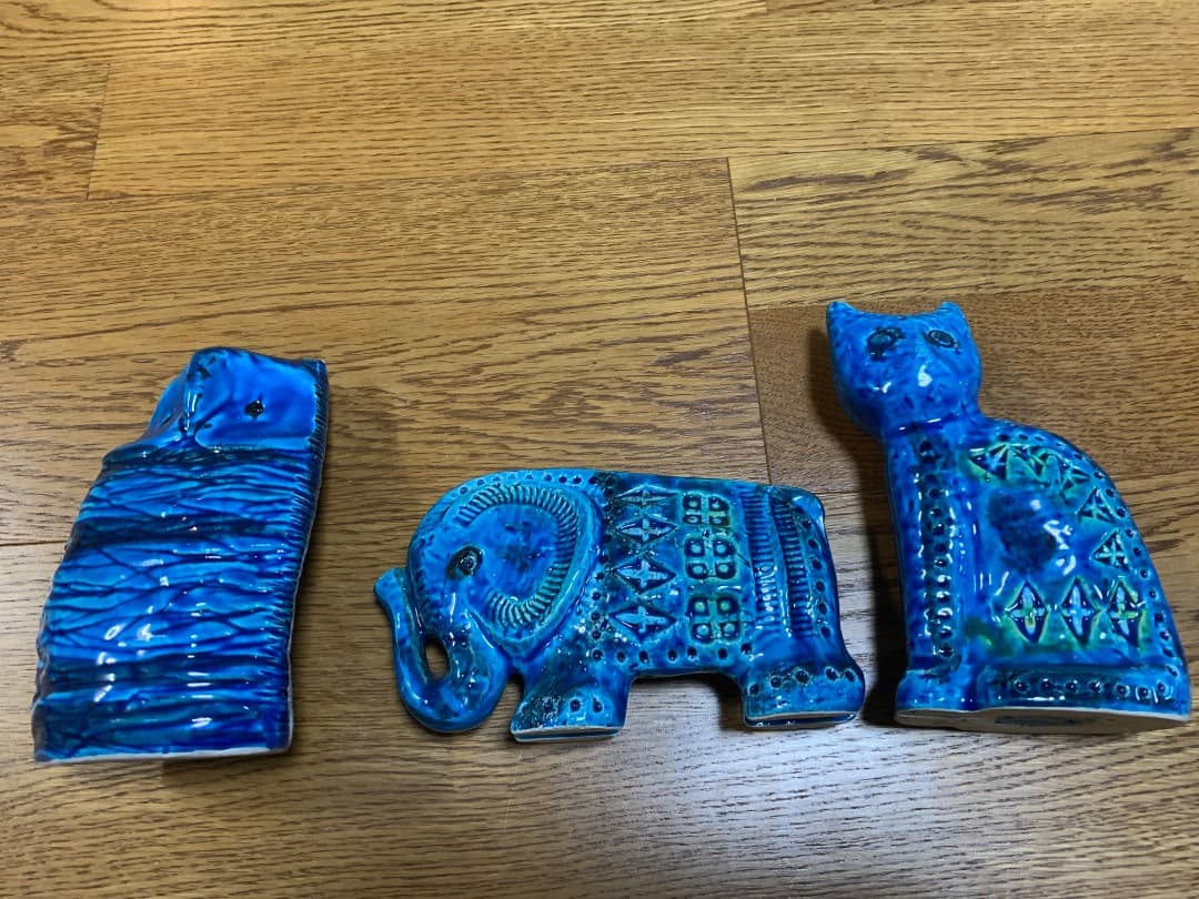 Bitossi Flavia　ビトッシ　陶器 動物モチーフ 3点セット