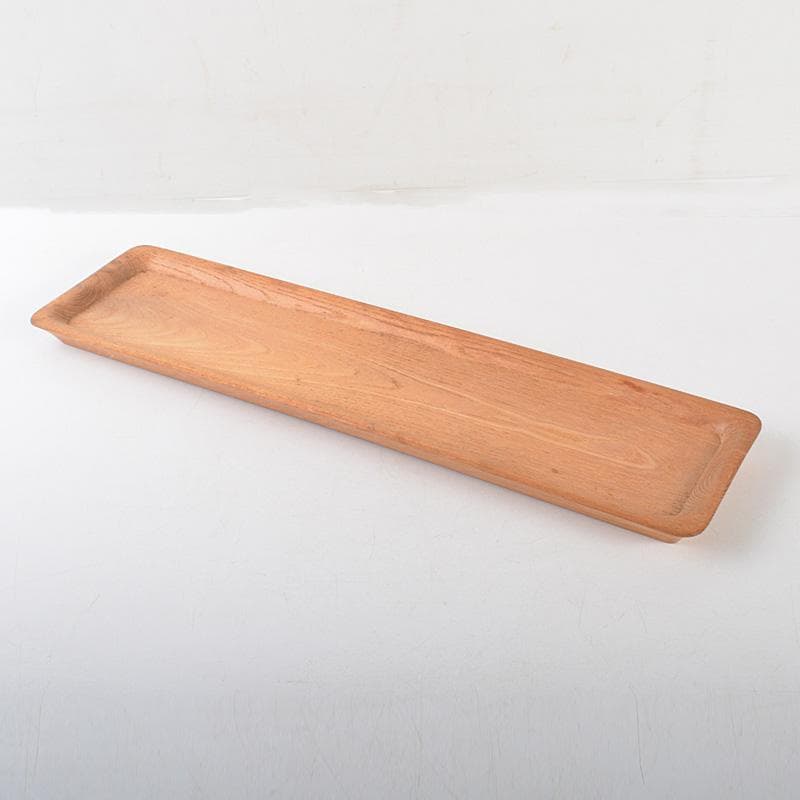 煎茶道具　欅製　一文字盆　煎茶盆　香盆　C　6573