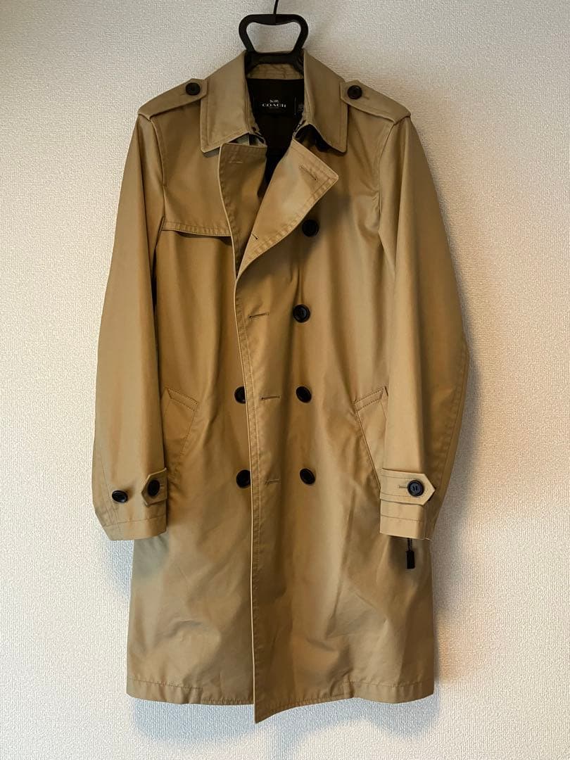 COACH ベージュ トレンチコート S