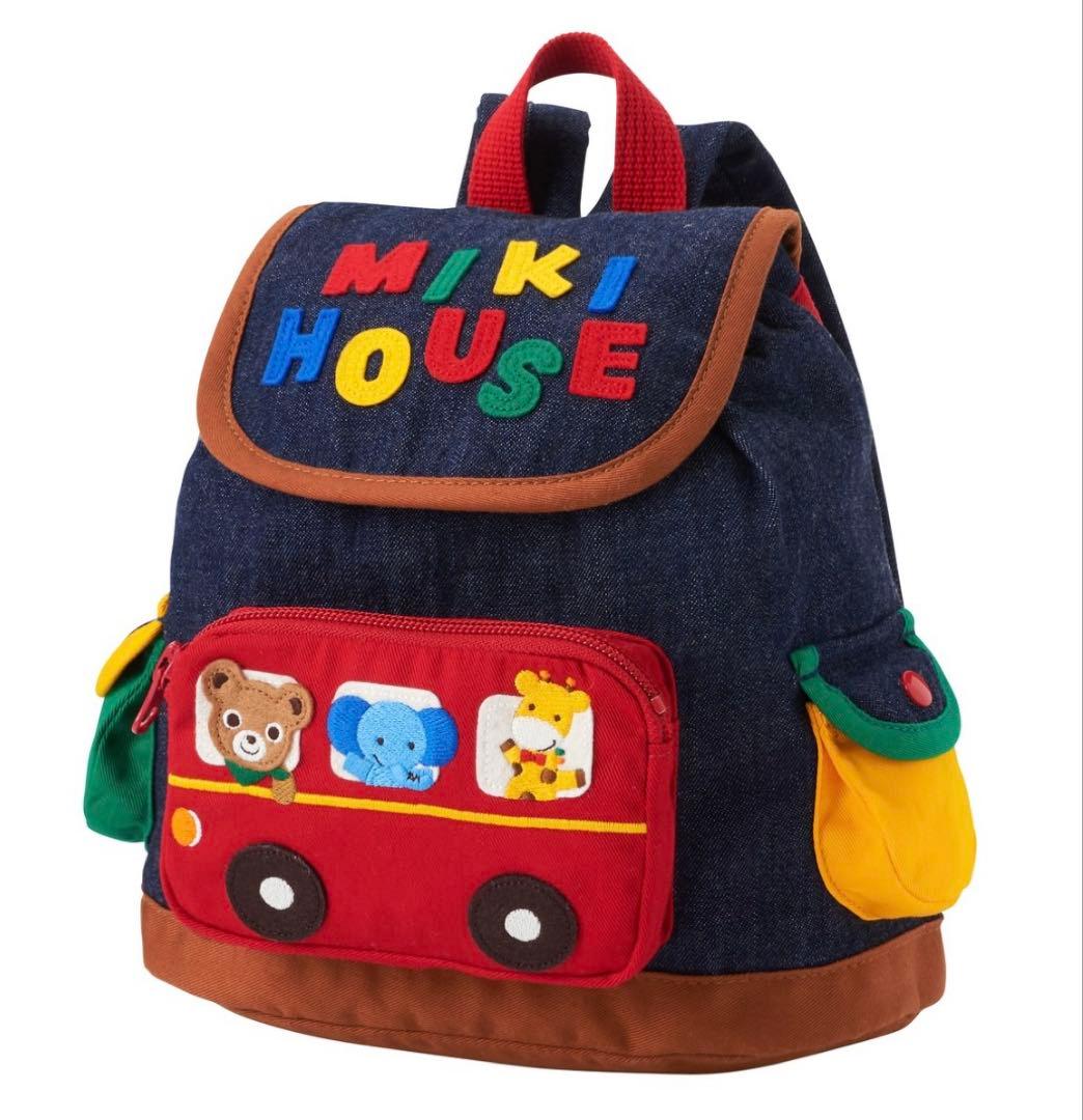 ミキハウス ベビー リュック デニム 子供服