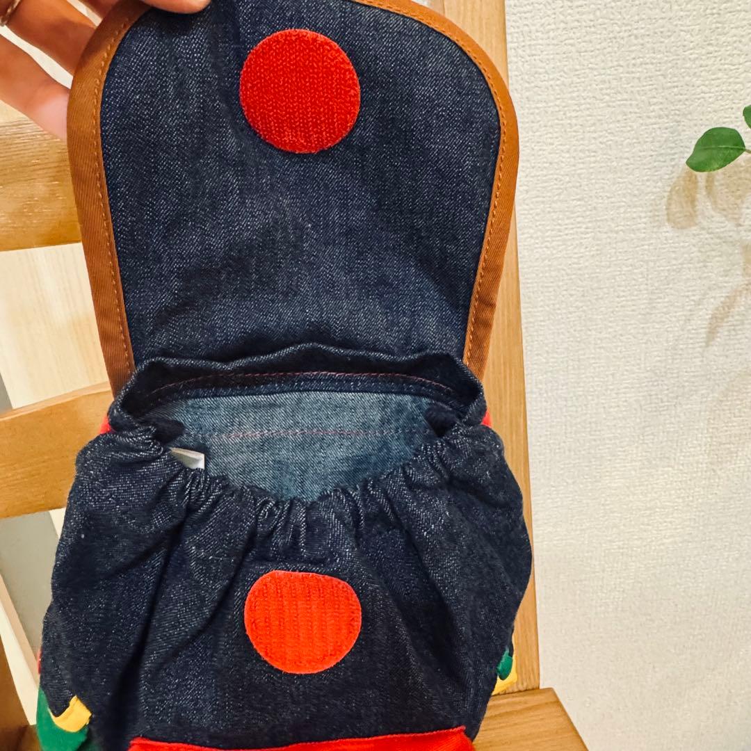 ミキハウス ベビー リュック デニム 子供服