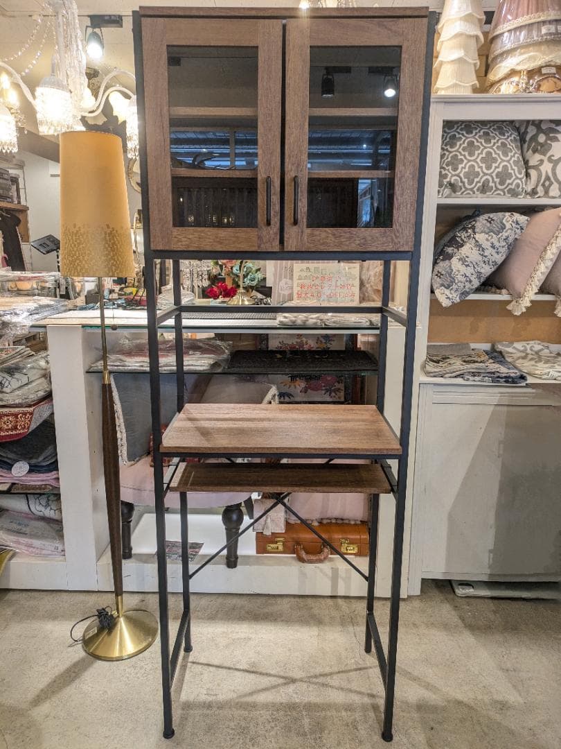 【極美品】 NITORI ラック スリム WAL ヴィンテージ ごみ箱上ラック