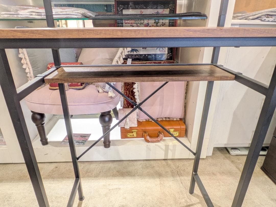 【極美品】 NITORI ラック スリム WAL ヴィンテージ ごみ箱上ラック