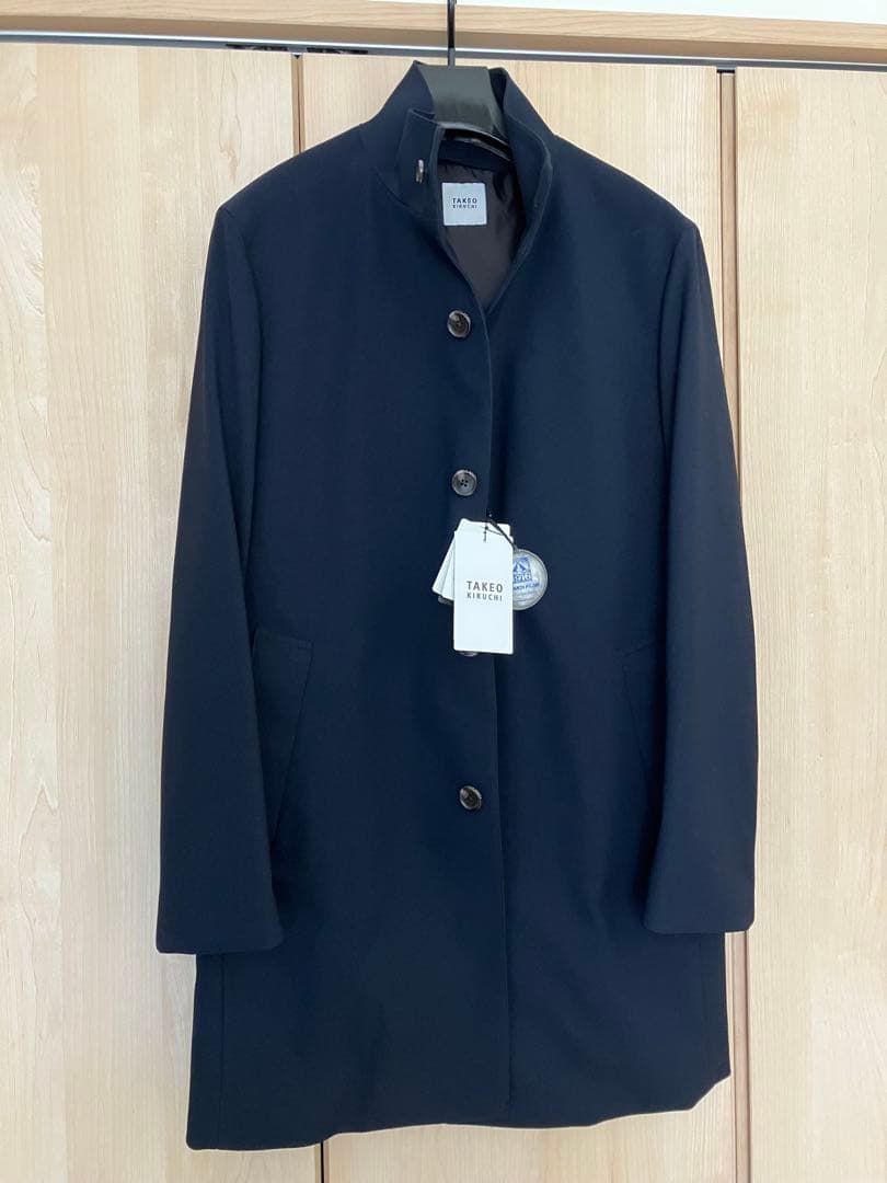 【新品・未使用】タケオキクチ スタンドカラー コート