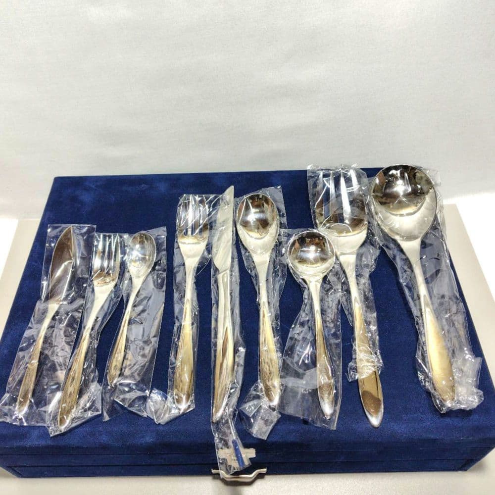 LUCKYWOOD マリール カトラリー 40本 ステンレス ラッキーウッド