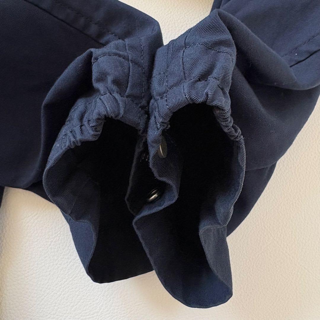 ISSEY MIYAKE MEN コットン　ボンバージャケット ネイビー　M