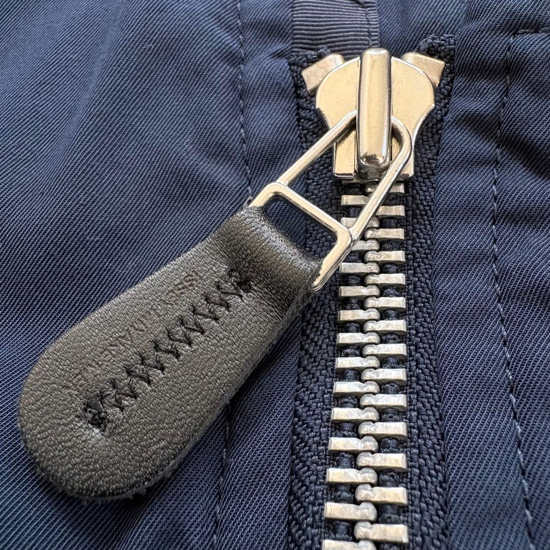 ISSEY MIYAKE MEN コットン　ボンバージャケット ネイビー　M