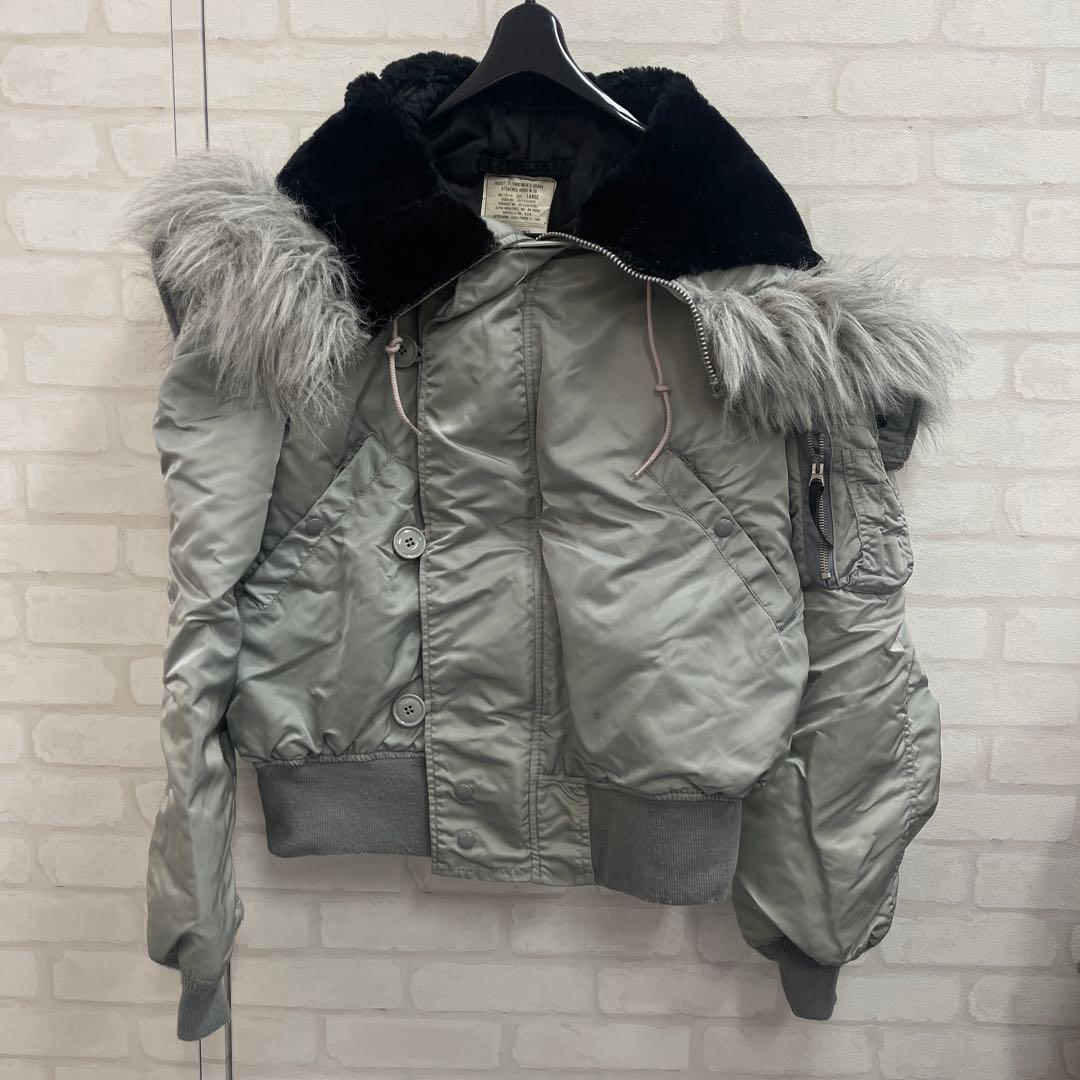 値下げ 80s アルファ ALPHA N-2B USA シルバー フライト JK