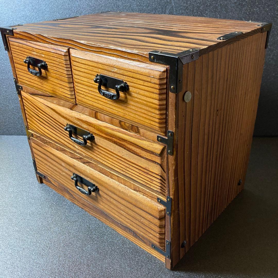 ②昭和レトロ　アンティーク　ウッドボックス