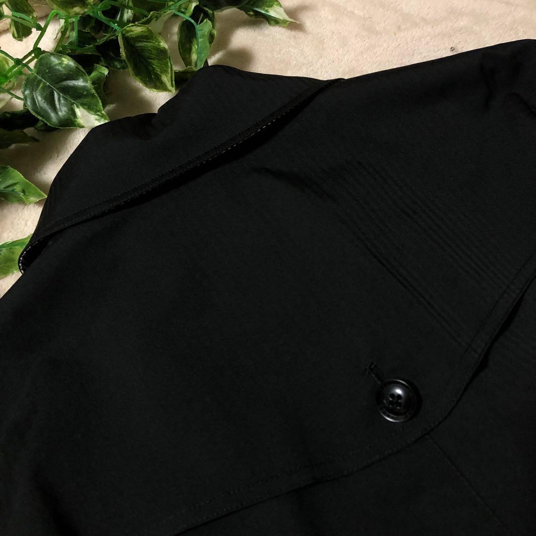 極美品　ニューヨーカー　トレンチコート　中綿ライナー　ブラック　千鳥柄　Lサイズ