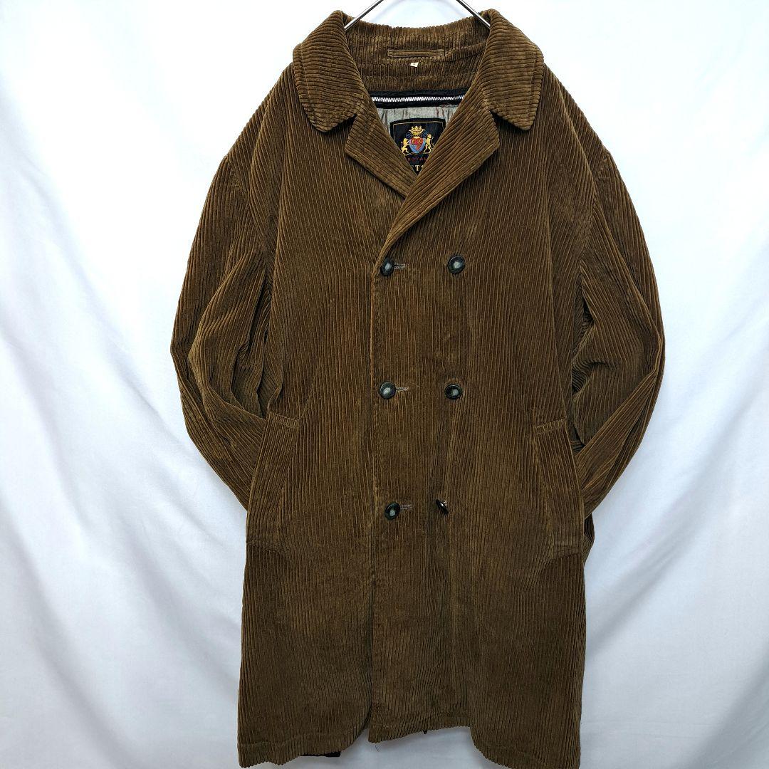 【海外古着】コーデュロイコート　太畝　ライナー付き　コート　ヴィンテージ