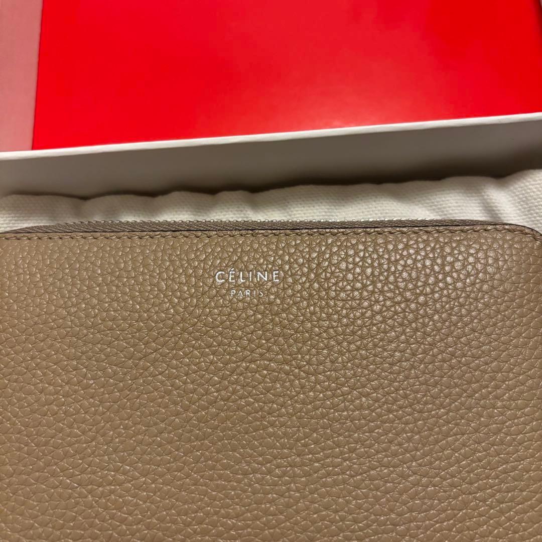 セリーヌ 2つ折り財布 ベージュ