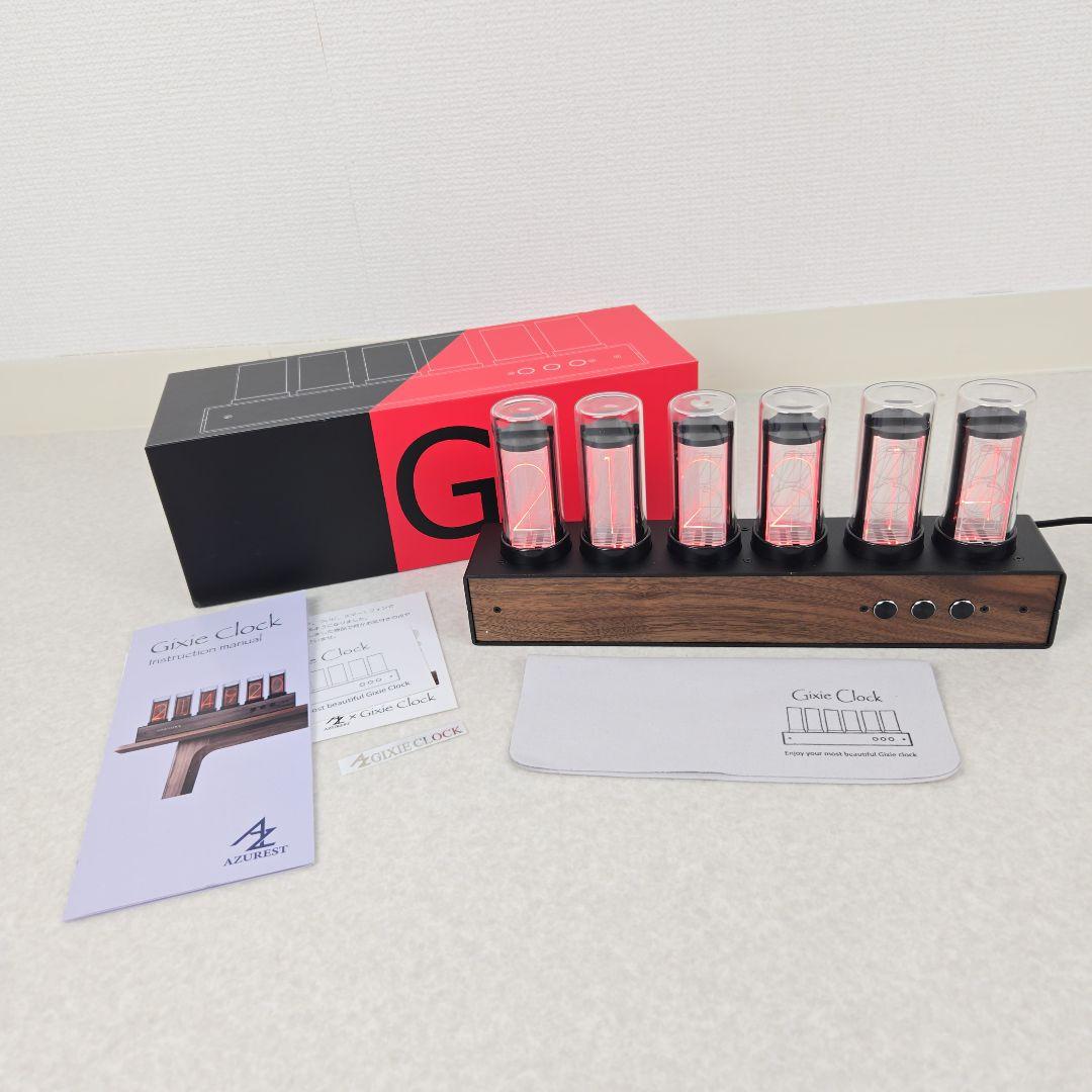 【美品】Gixie Clock Wi-Fi ニキシー管風 LED 置き時計