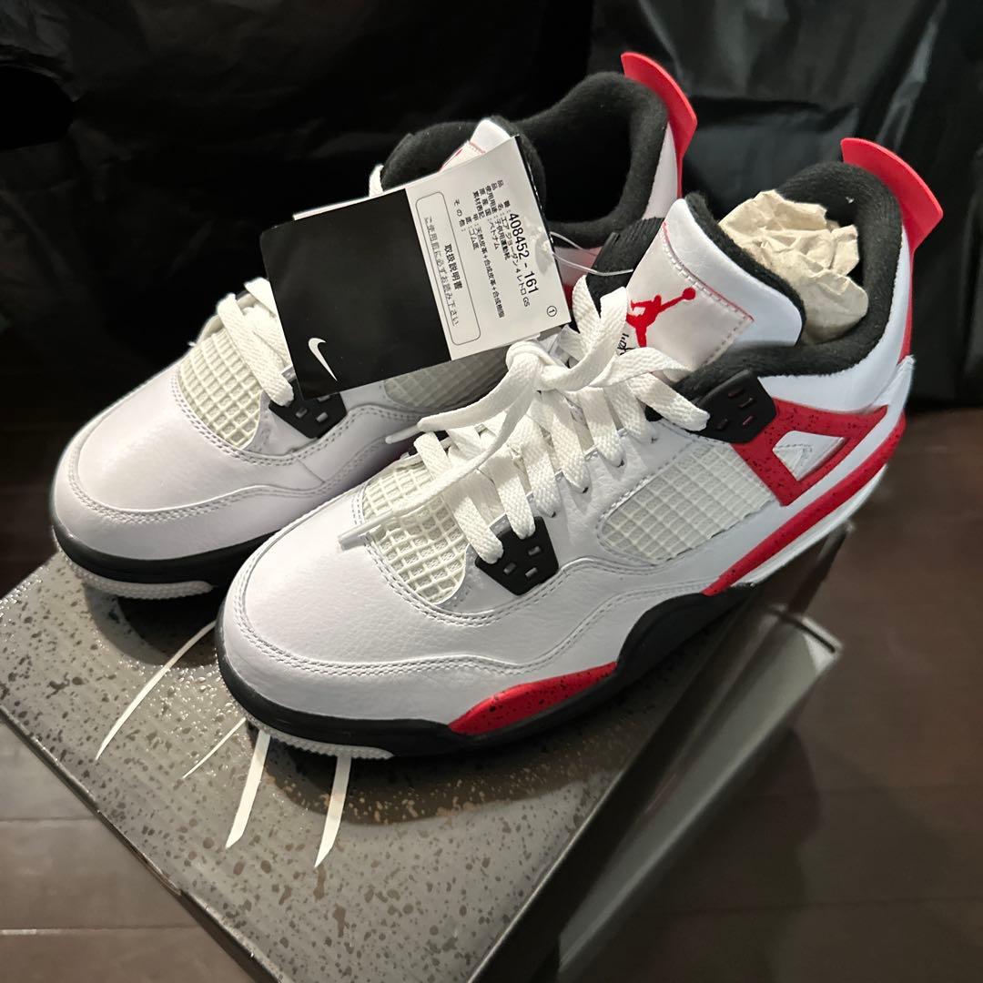 華*き様 3日間限定！Air Jordan 4 ホワイト/レッド/ブラック