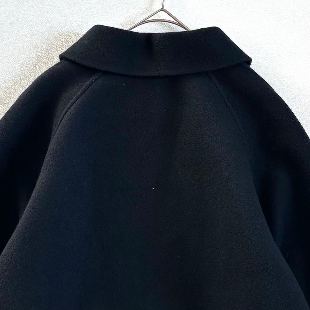 【大きいサイズ】23区　ウールリバーコート　滝沢眞規子さん着用　ブラック　44