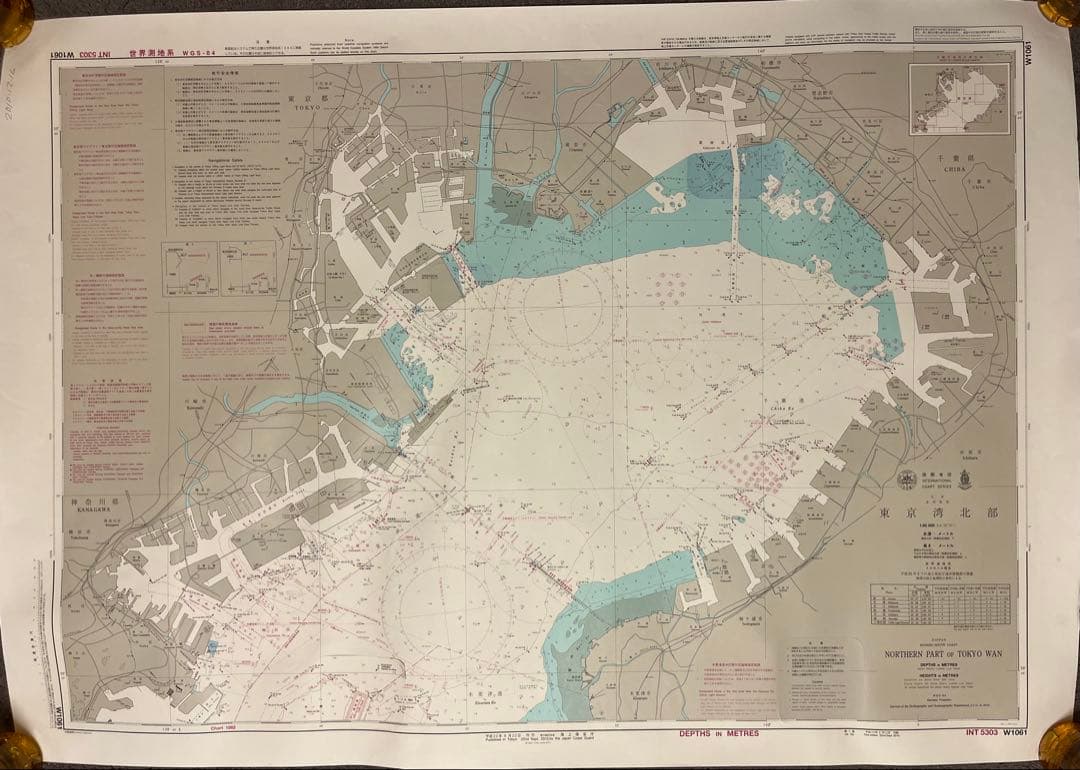 海図 航海図 東京湾 12枚 まとめ売り インテリア