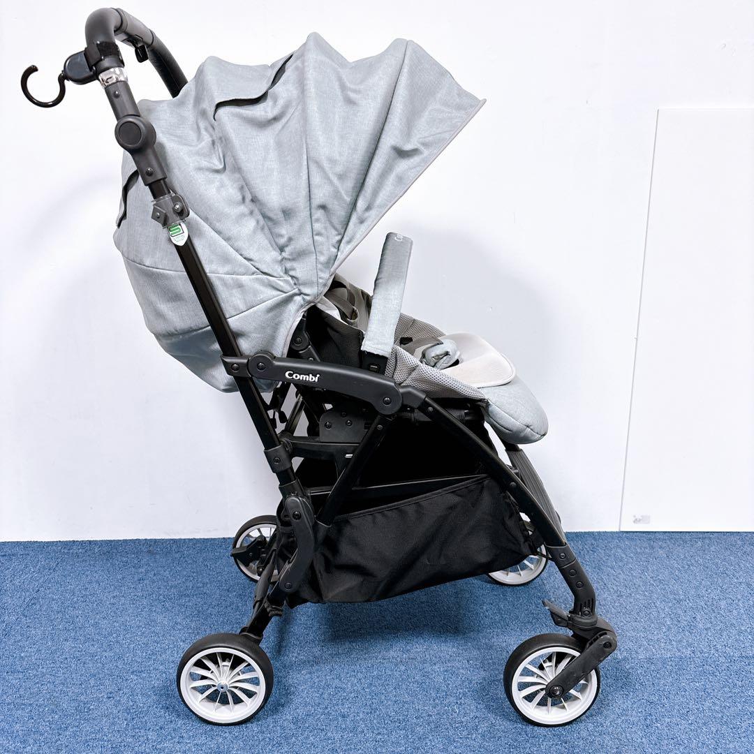 【美品】コンビ スゴカル ミニモ エッグショック AB型ベビーカー レザー