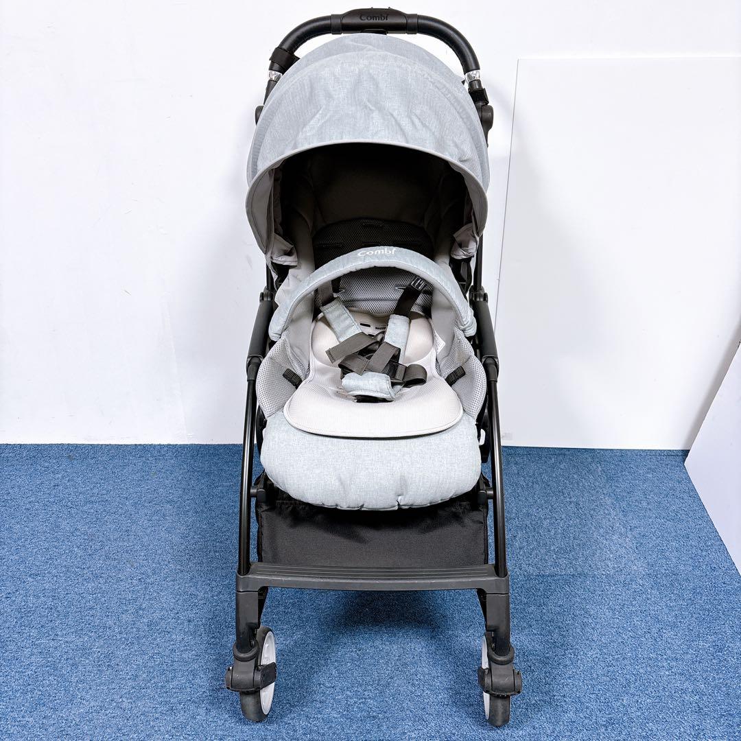 【美品】コンビ スゴカル ミニモ エッグショック AB型ベビーカー レザー