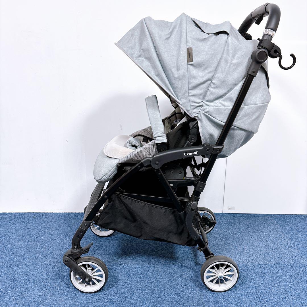 【美品】コンビ スゴカル ミニモ エッグショック AB型ベビーカー レザー