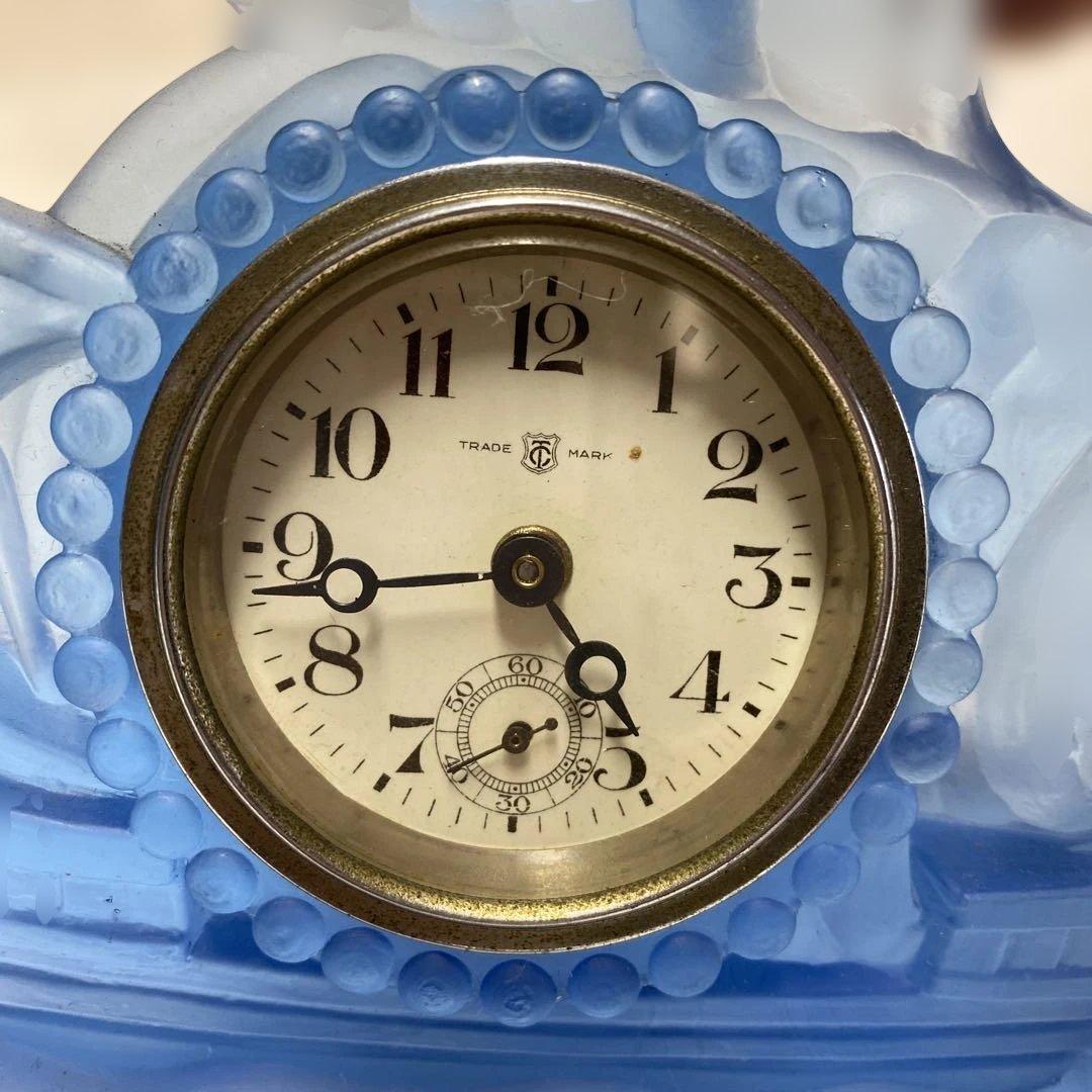 東洋時計　TOYOCLOCK ガラス置き時計稼働品