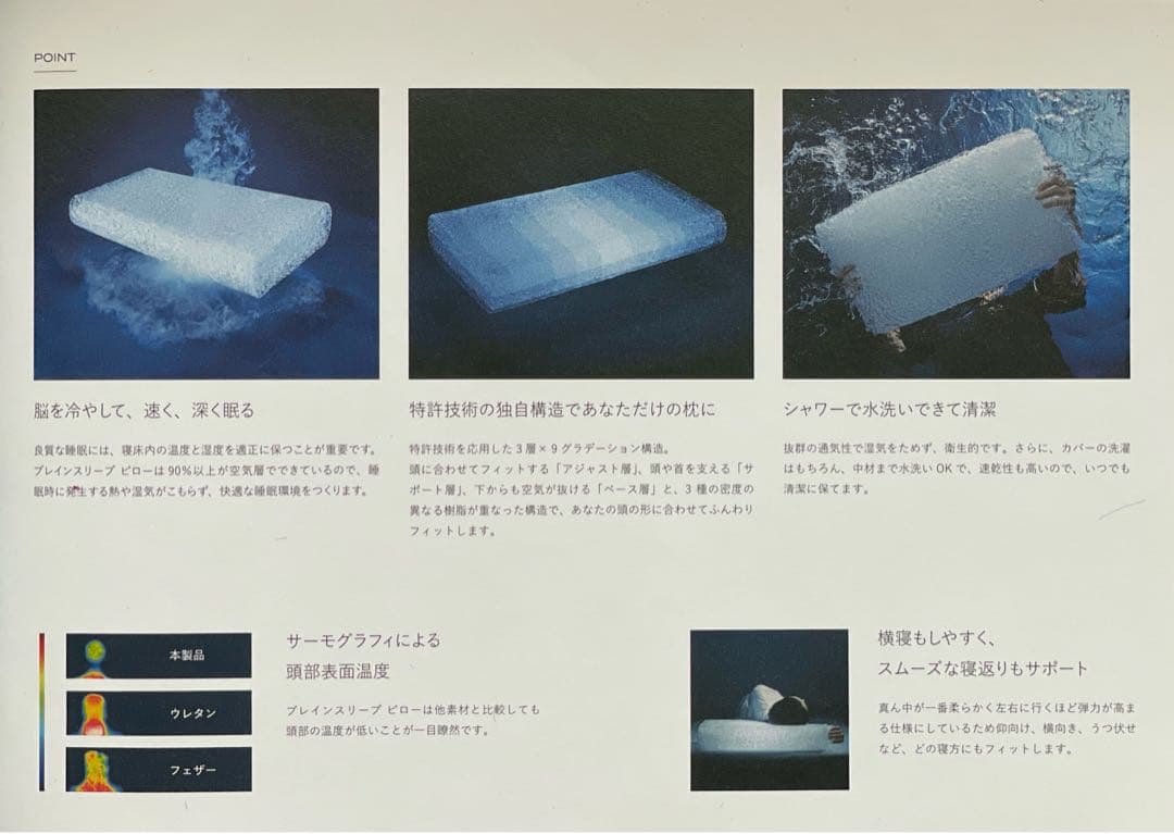 BRAIN SLEEP ブレインスリープ ピロー LOW (7グラデーション)