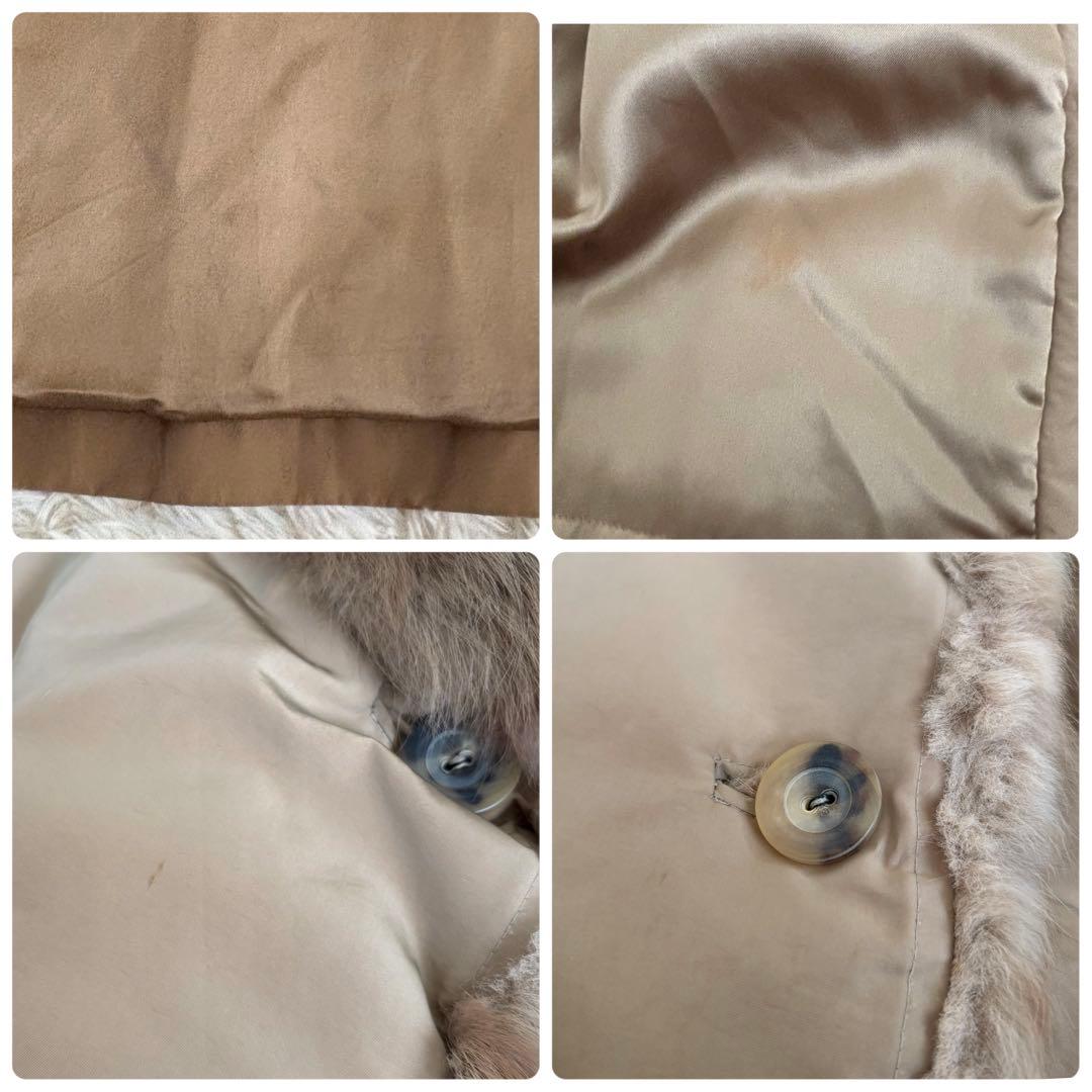 レリアン ロングコート リアルファー イヴサロモン 光沢 大きいサイズ 13+