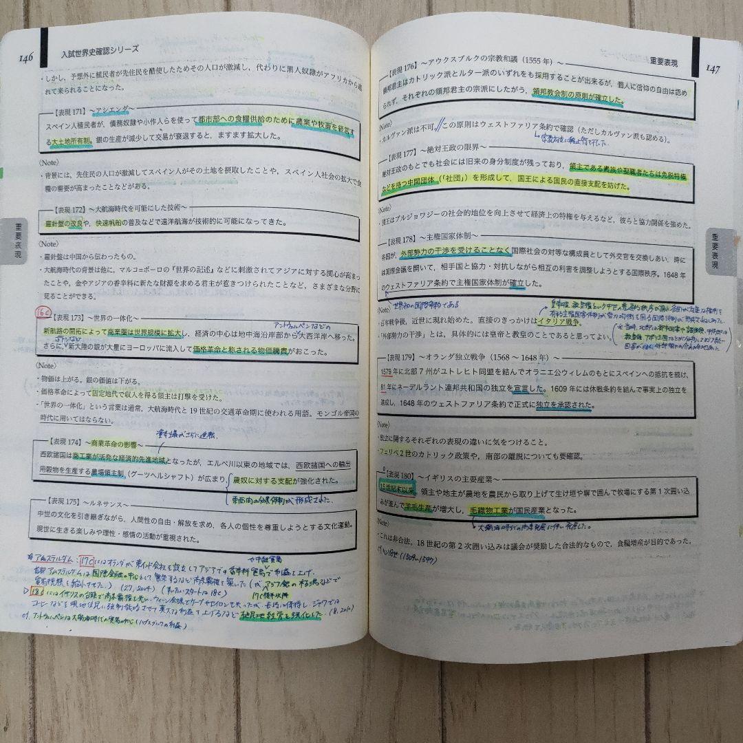 【値下げ】鉄緑会　世界史確認シリーズ