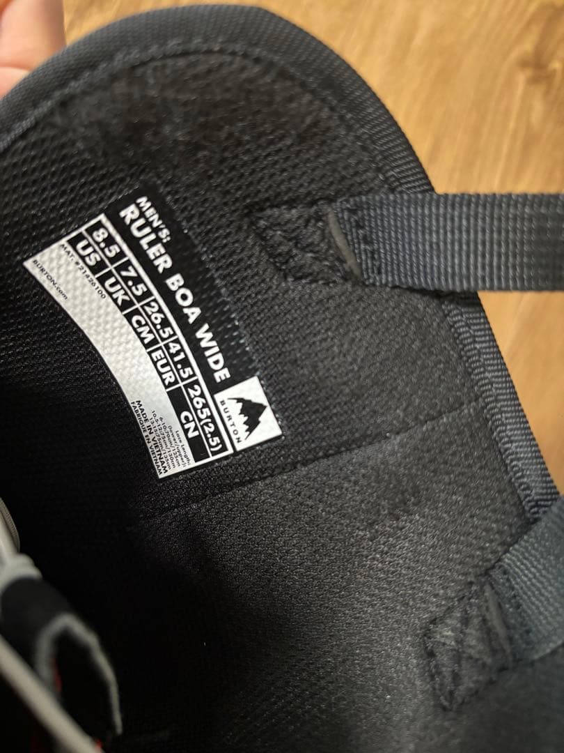 美品　BURTON RULER BOA WIDE 26.5cm スノーボード