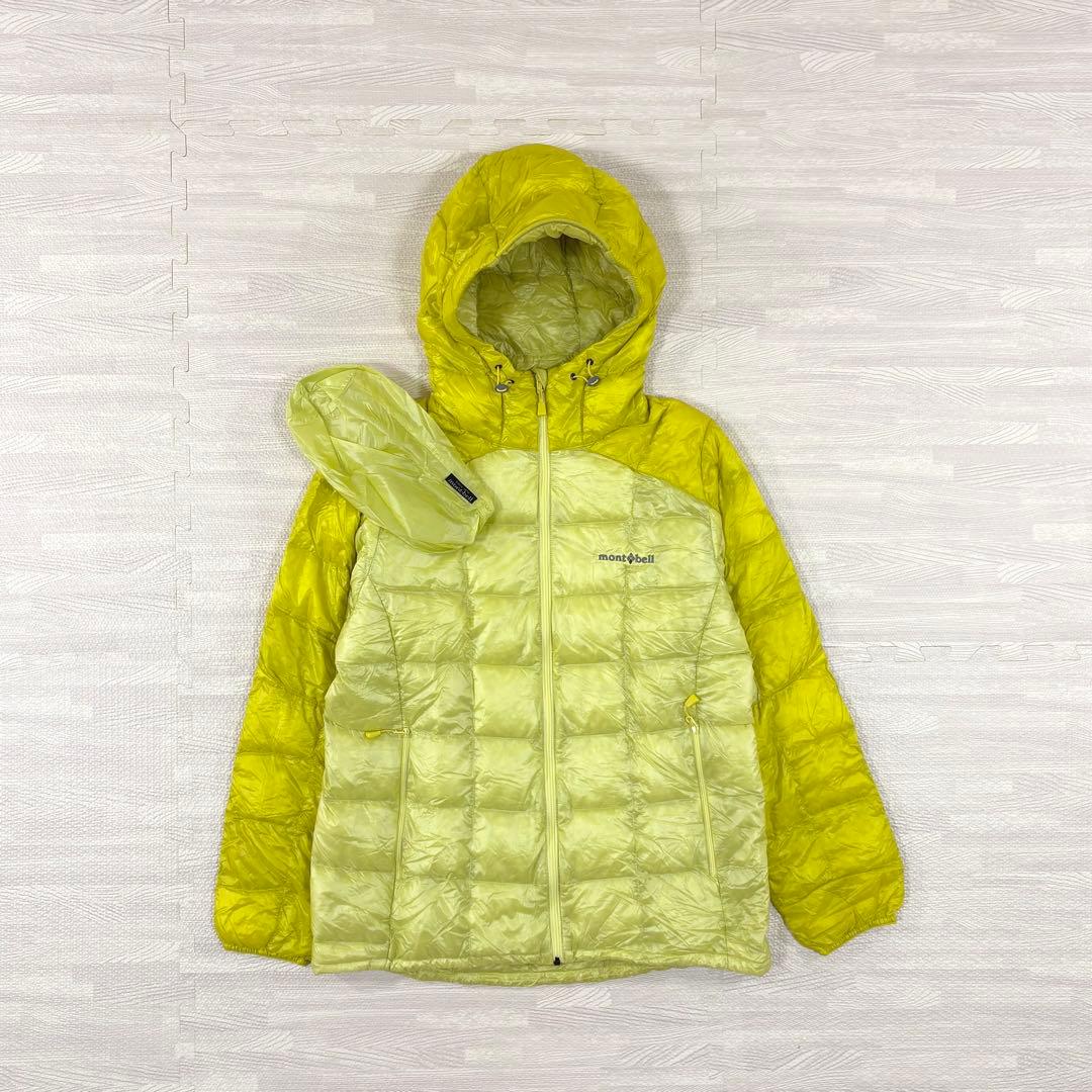 美品＊モンベル　スペリオダウンパーカ　イエロー　L　アウトドア　1101465