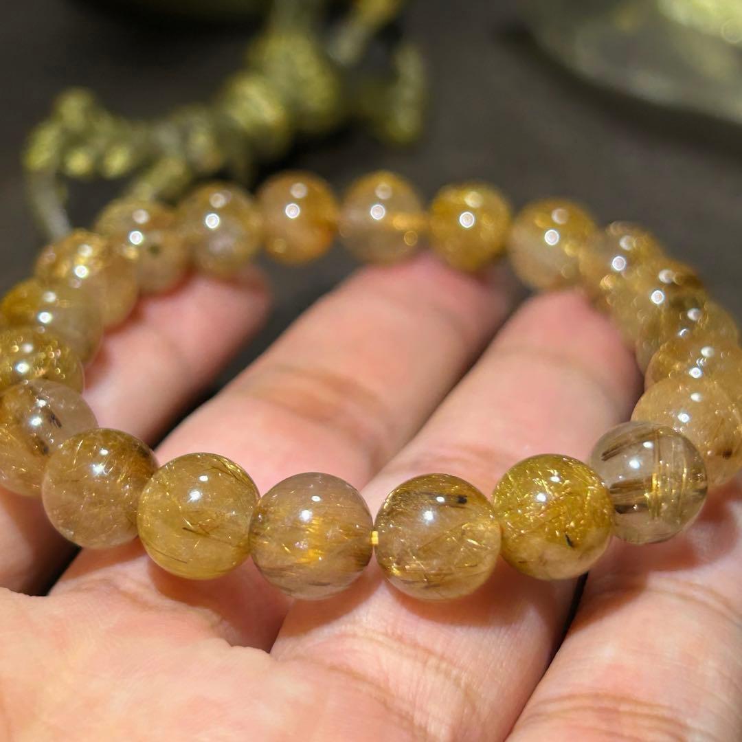 ⭐️苑様！高級品！タイガー タイチンルチル ブレス　財福大黒秘宝①