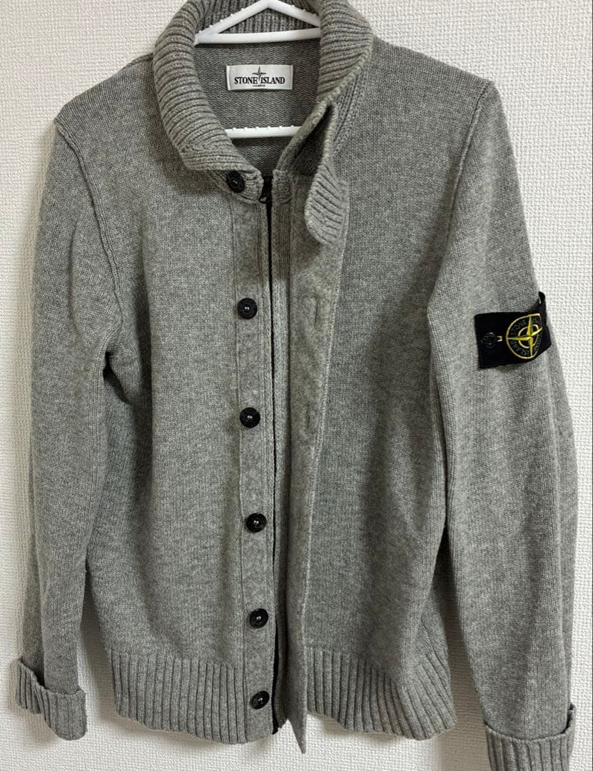 STONE  グレー カーディガン　ニット　M