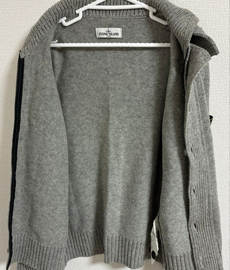 STONE  グレー カーディガン　ニット　M