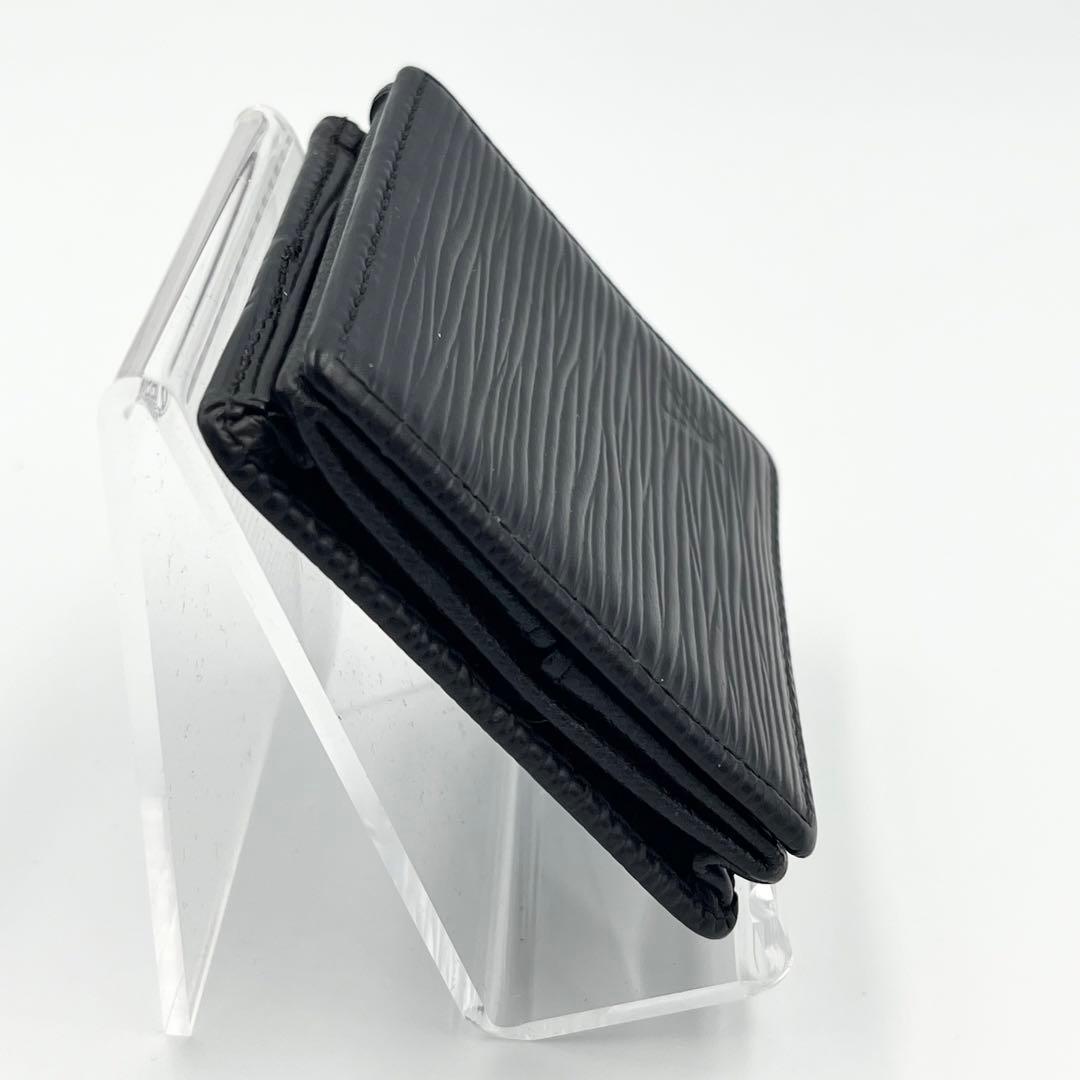 【極美品】LOUIS VUITTON ケース　ポルトモネボワット　エピ　黒