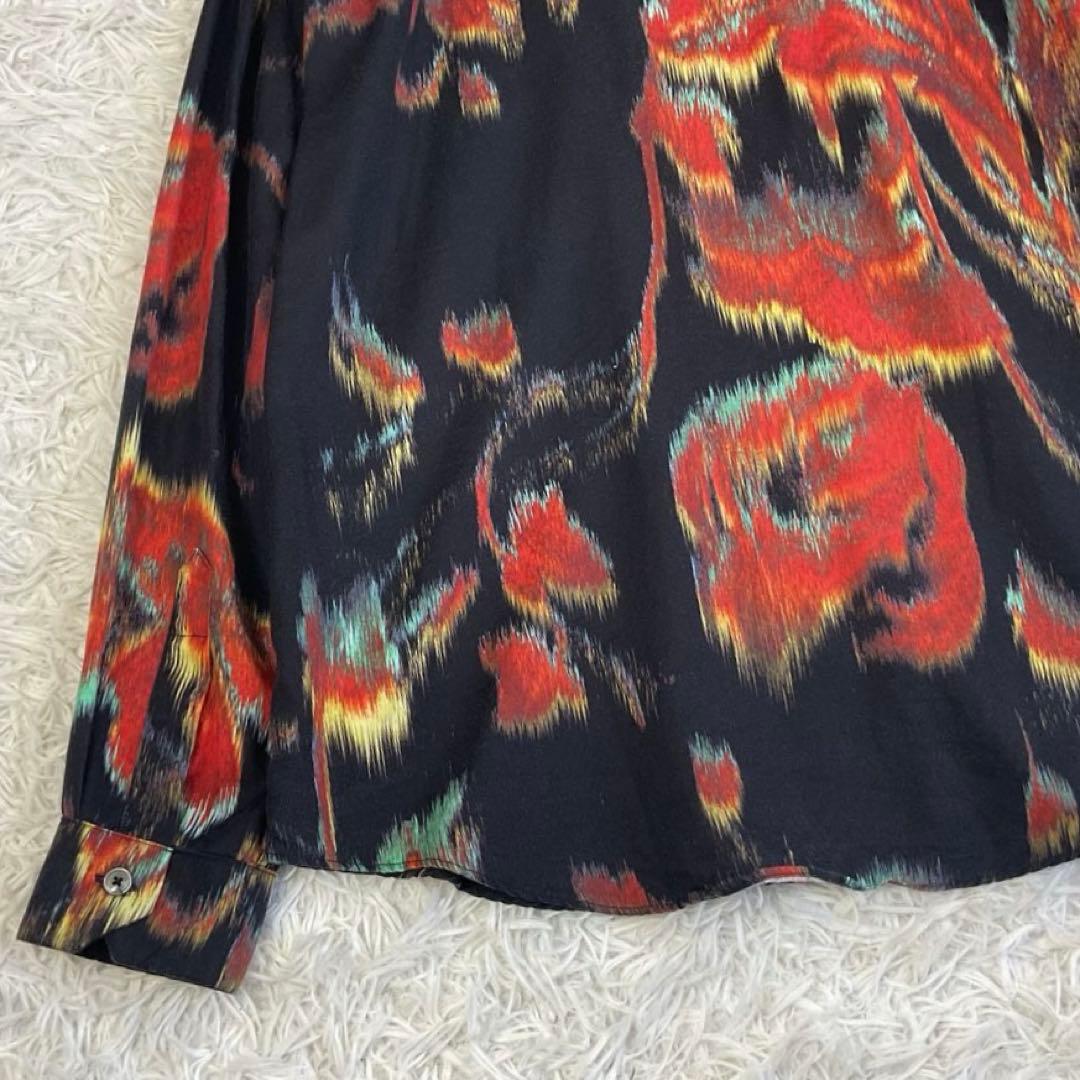 h*a様 大きいサイズ✨L✨ポールスミス　フラワー柄　総柄シャツ　現行タグ　長袖