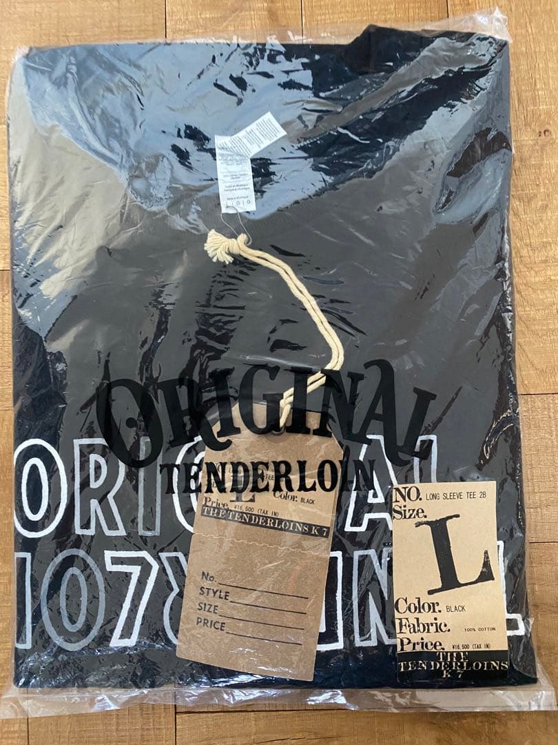 けん　テンダーロイン　LONGSLEEVE TEE 2B ブラックLサイズ