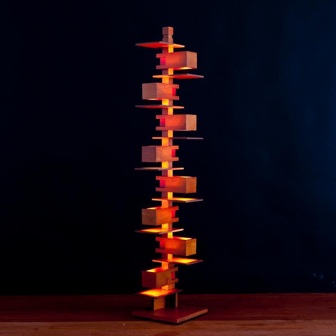 フランク・ロイド・ライト タリアセン2 フロアスタンド フロアライト ミドル 茶