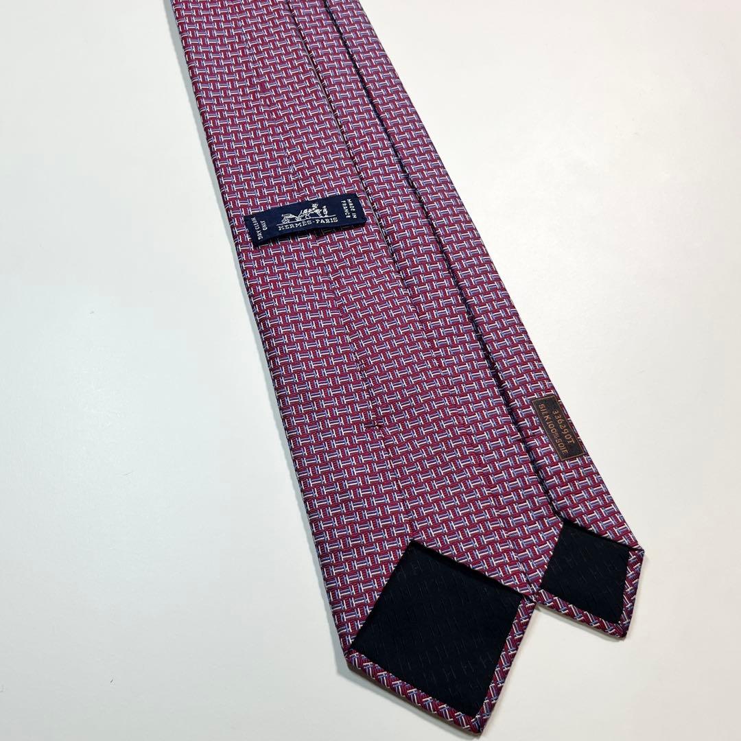 希少✨極美品✨HERMES エルメス　ネクタイ　H柄 Hモチーフ