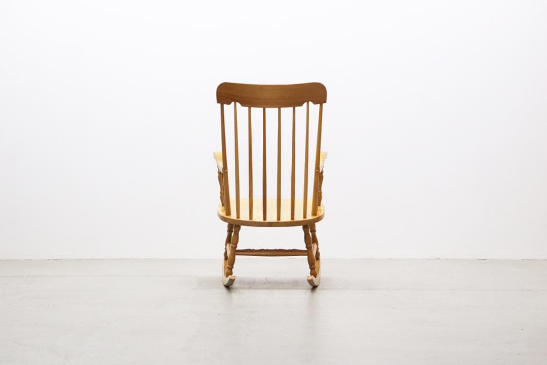 レトロ ロッキングチェア ビーチ材 揺り椅子 ラウンジ ナチュラル ヴィンテージ