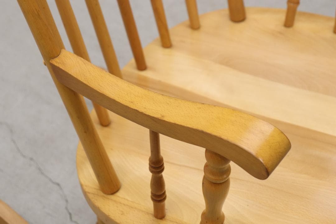 レトロ ロッキングチェア ビーチ材 揺り椅子 ラウンジ ナチュラル ヴィンテージ