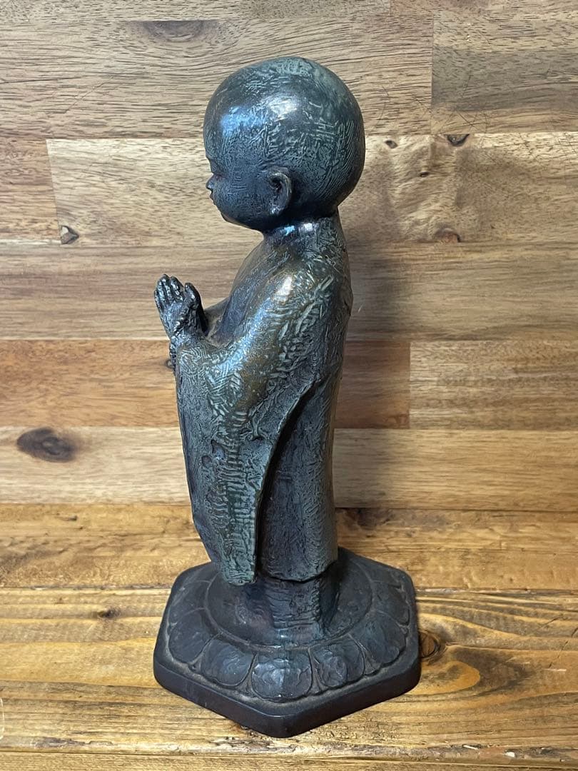 友沢正彦　ブロンズ彫刻像　祈り