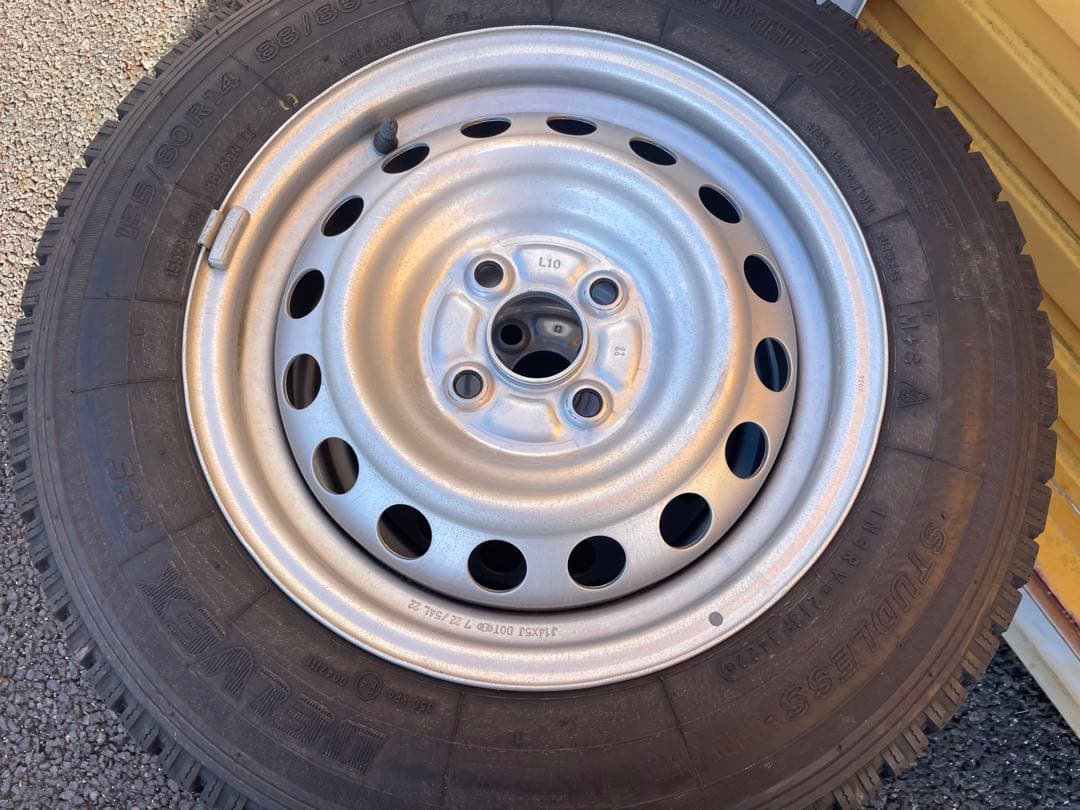 スタッドレスタイヤ 155/80R14 4本セット プロボックス