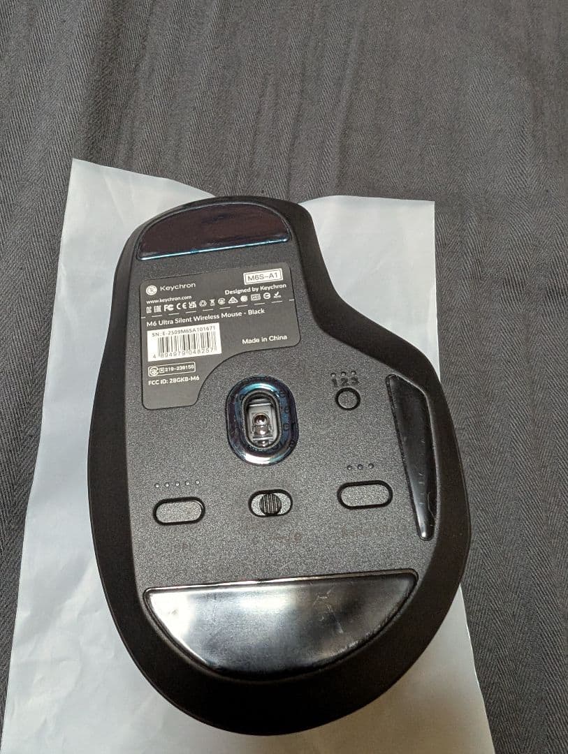 Keychron M6 ワイヤレスマウス ブラック M6S-A1