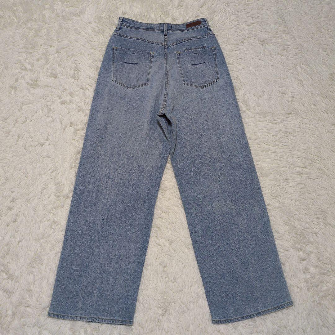 YANUK　JOAN　FVS　ワイドストレートデニム　フレア　27