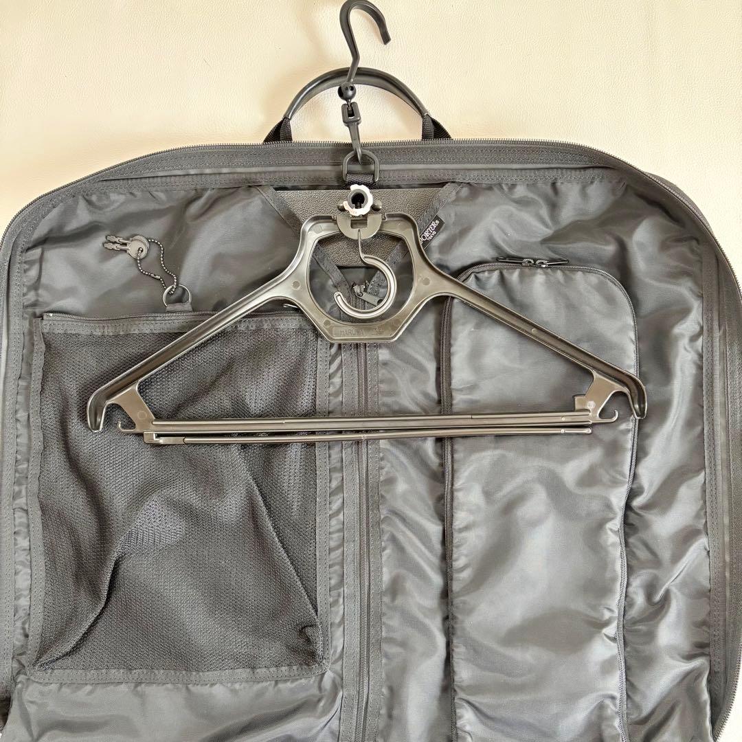 【美品】【ポーター】ガーメントバッグ ガーメントケース ハンガー鍵付き ナイロン