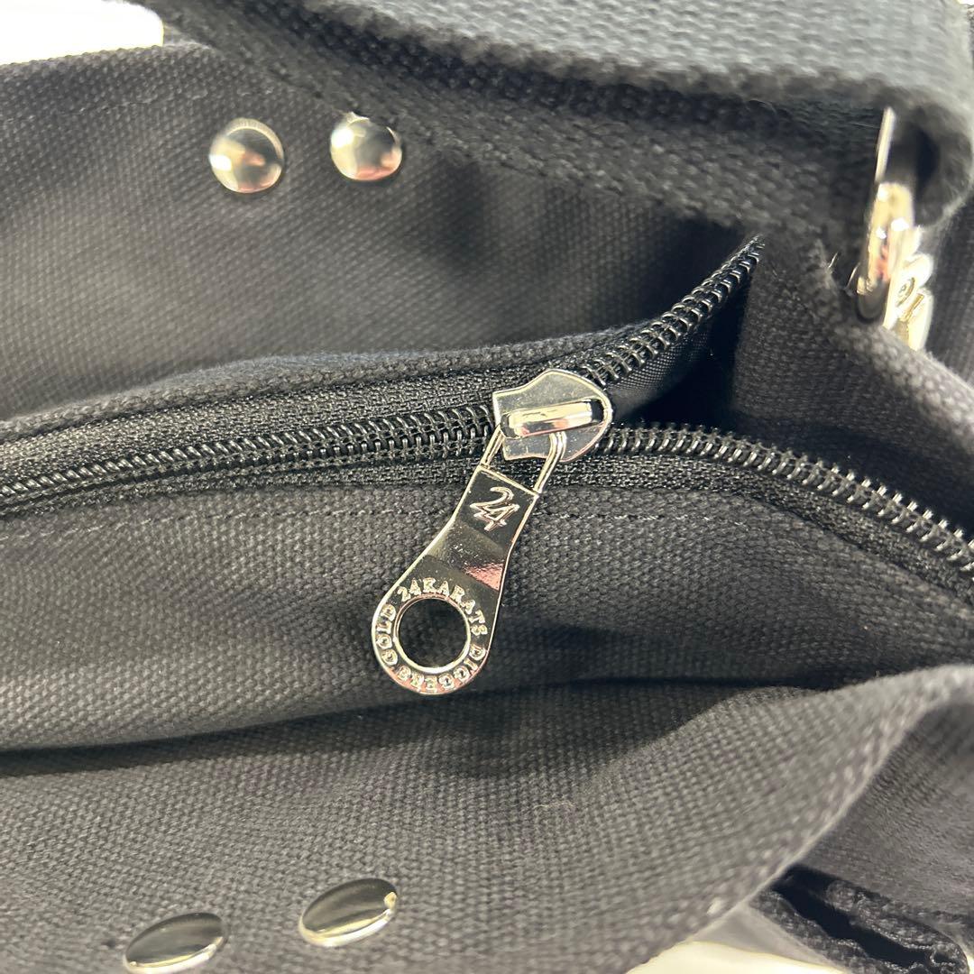 24KARATS ブラック トートバッグ キャンバス ショルダー付き