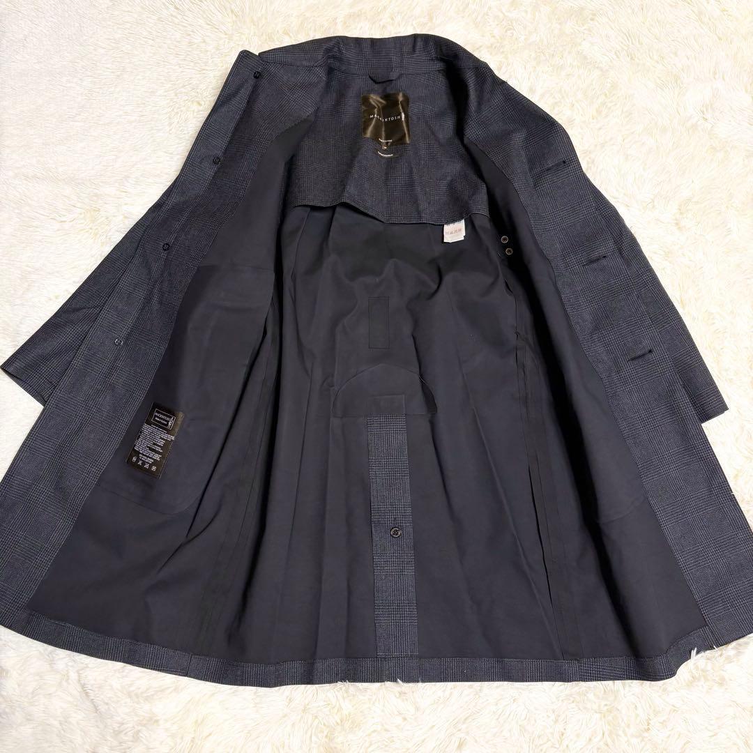 美品　MACKINTOSH ステンカラーコート 36 グレンチェック 英国製