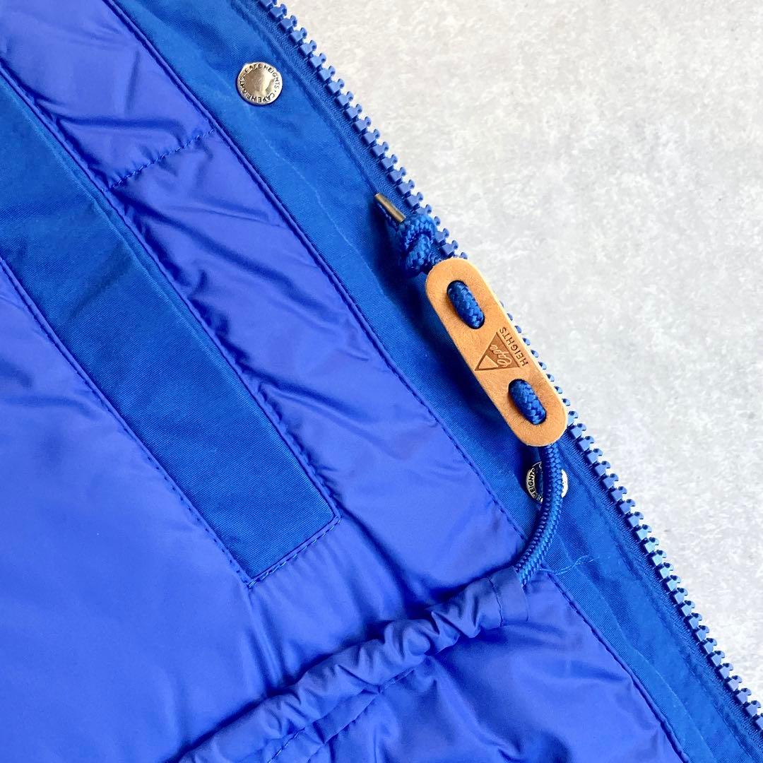 美品 ケープハイツ 高機能60/40ナイロンダウンジャケット 2way ブルー