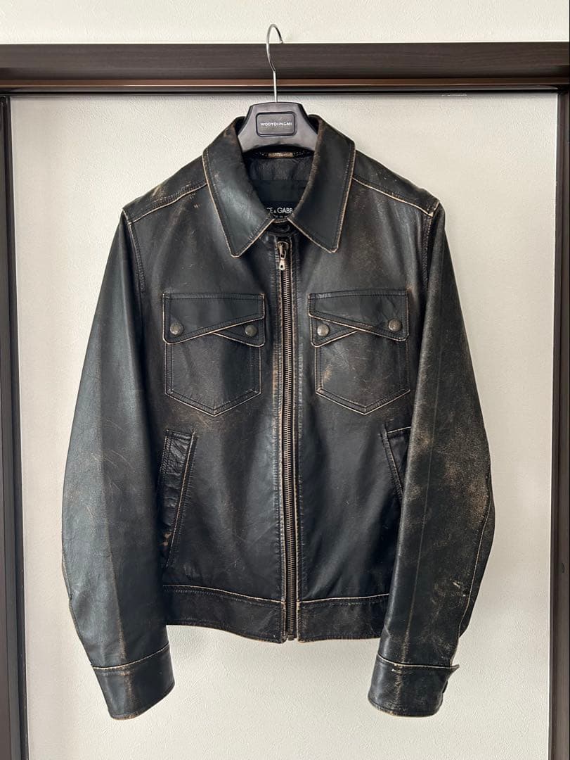 Dolce&Gabbana レザーブルゾン