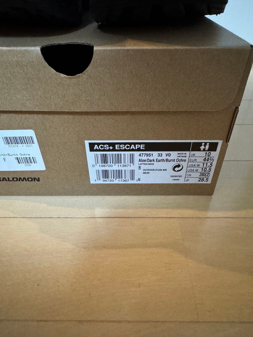 サロモン ACS+ESCAPE 28.5 SALOMON acs pro