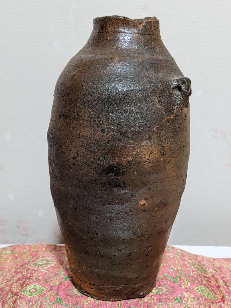 ♦珍物！時代物【在銘 古い焼締め】備前焼？コレクション 骨董品 アンティーク